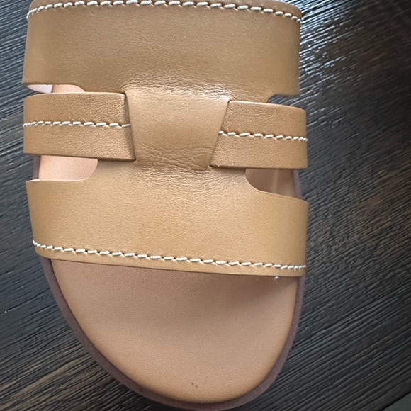 Cole Haan Women’s Cognac Leather Slide Sandals - Picture 3 of 5